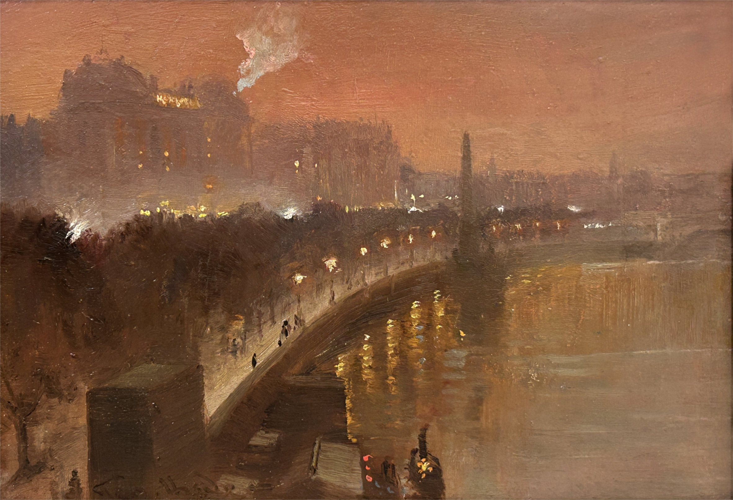 Victoria Embankment from Hungerford Bridge (one of 2)